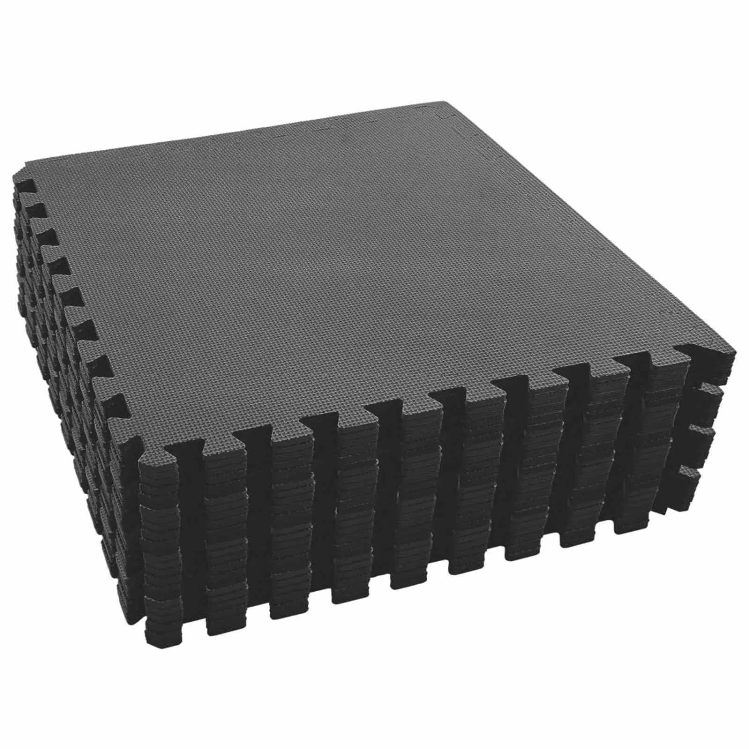 vidaXL Puzzle-Übungsmatten 24 Stk Schwarz 8,64 ㎡ EVA-Schaum 3433276