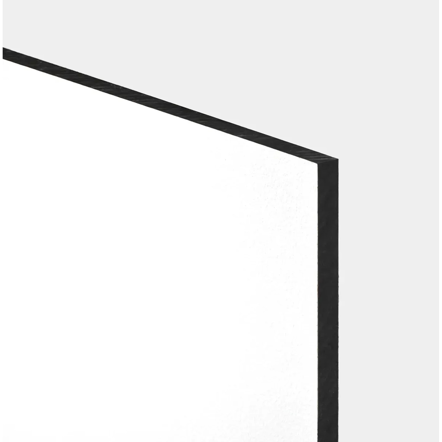 Weiße Vielzweck Kompaktplatte, 280x130x0,6 cm, ideal für den Innen- und Außenbereich.