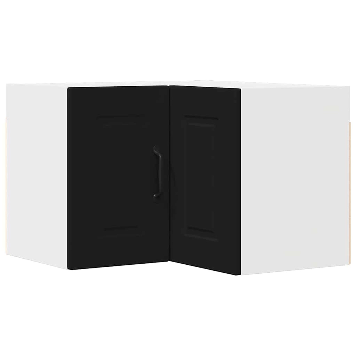 vidaXL Küchenwandschrank mit Tür Schwarz 57 x 57 x 40 cm Holzwerkstoff 8853 günstig online kaufen