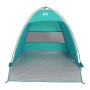 Seegrünes vidaXL Strandzelt für 3 Personen, wasserdicht und leicht aufzubauen.
