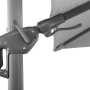 Detailaufnahme: Silbergrauer Schneider Ampelschirm (300 cm) mit Kurbelmechanik.