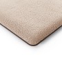 Beige Knuffelwuff Hundematte Calliope aus Kunstfell, 88x55 cm. Kuschelig und pflegeleicht.