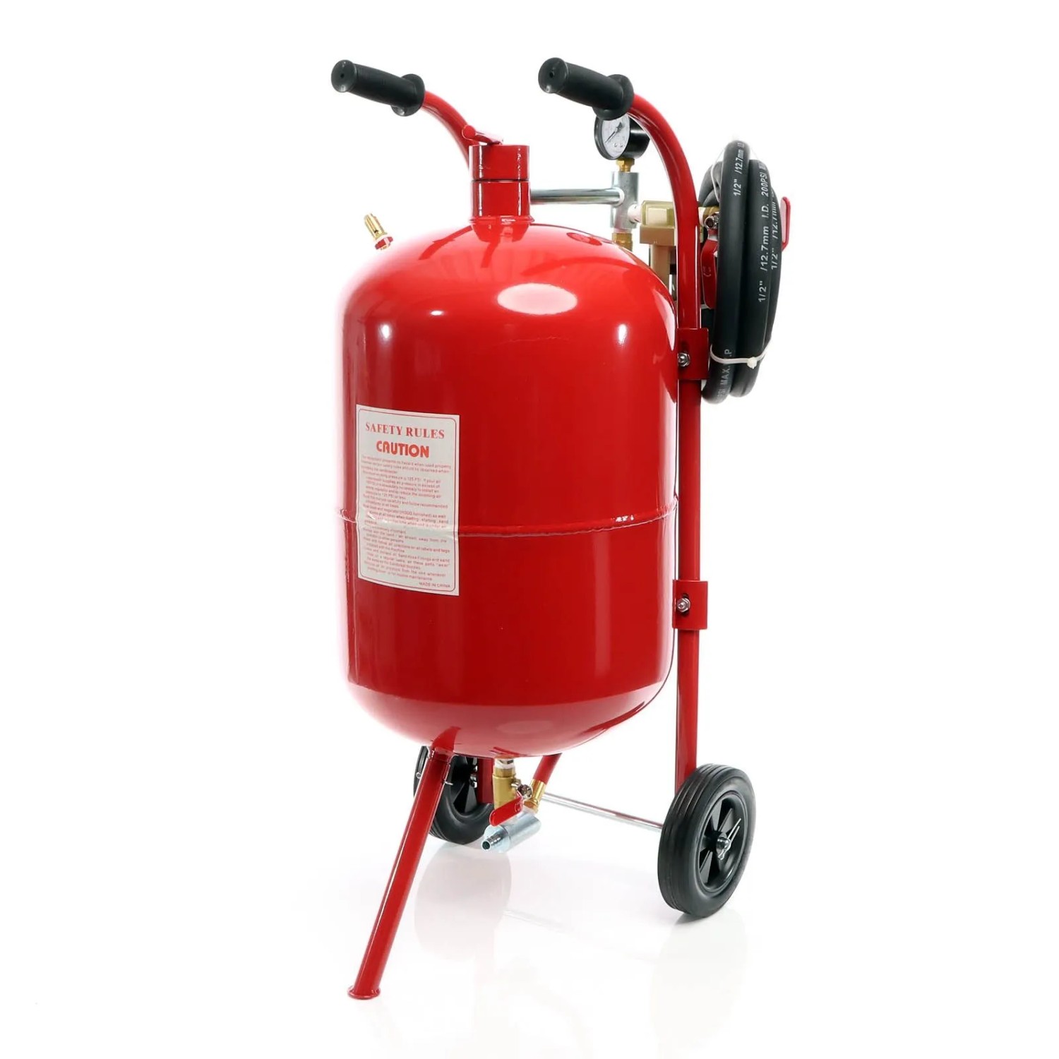 Xpotool Mobiles Sandstrahlgerät 38L Sandstrahler Inkl. Zubehör Sandstrahlpistole