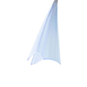 Transparente Bagnoxx Wanddichtung für Dusche, 2m, 8mm Glasstärke.