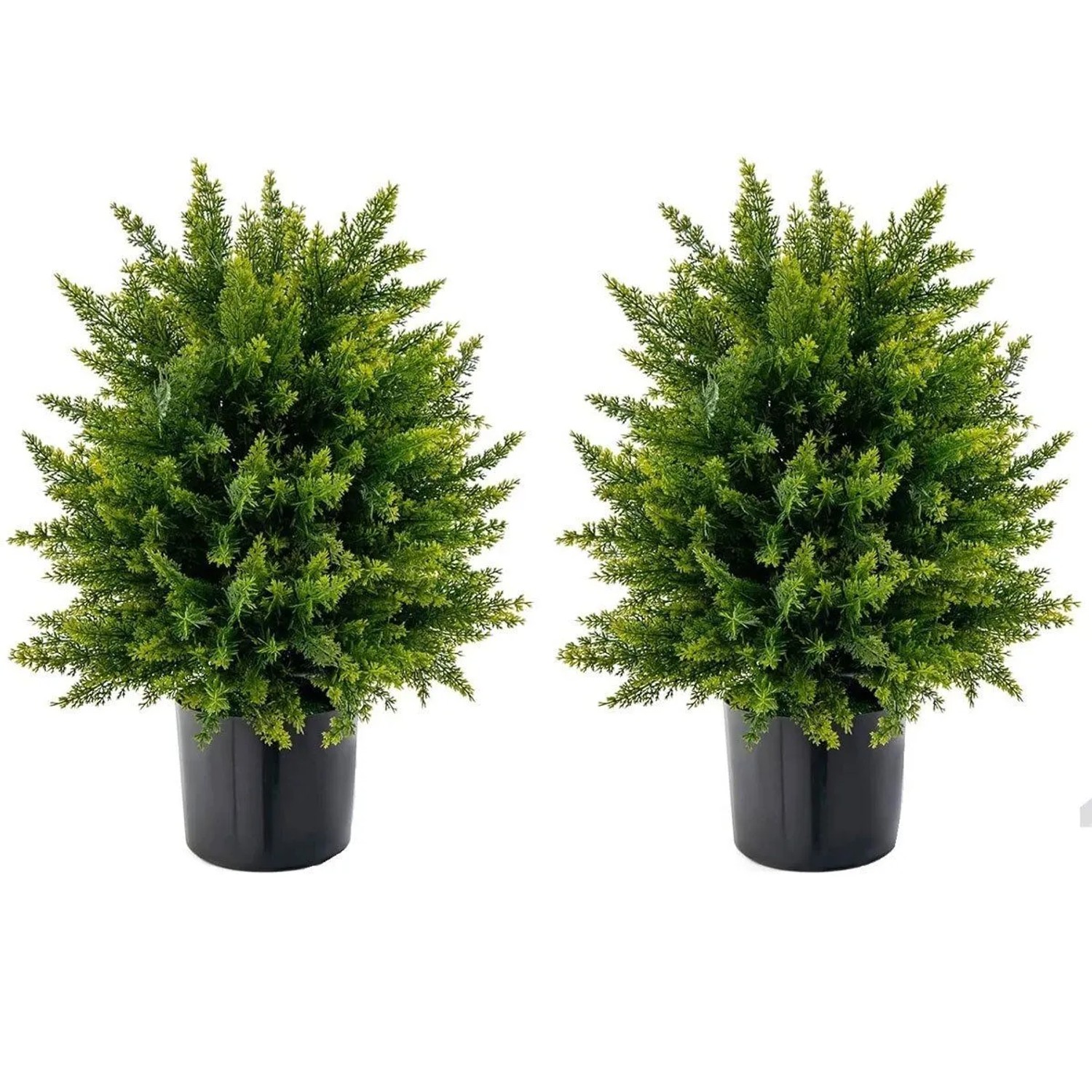 Costway 2er Set Kunstpflanze für Haus Büro Grün 55cm günstig online kaufen