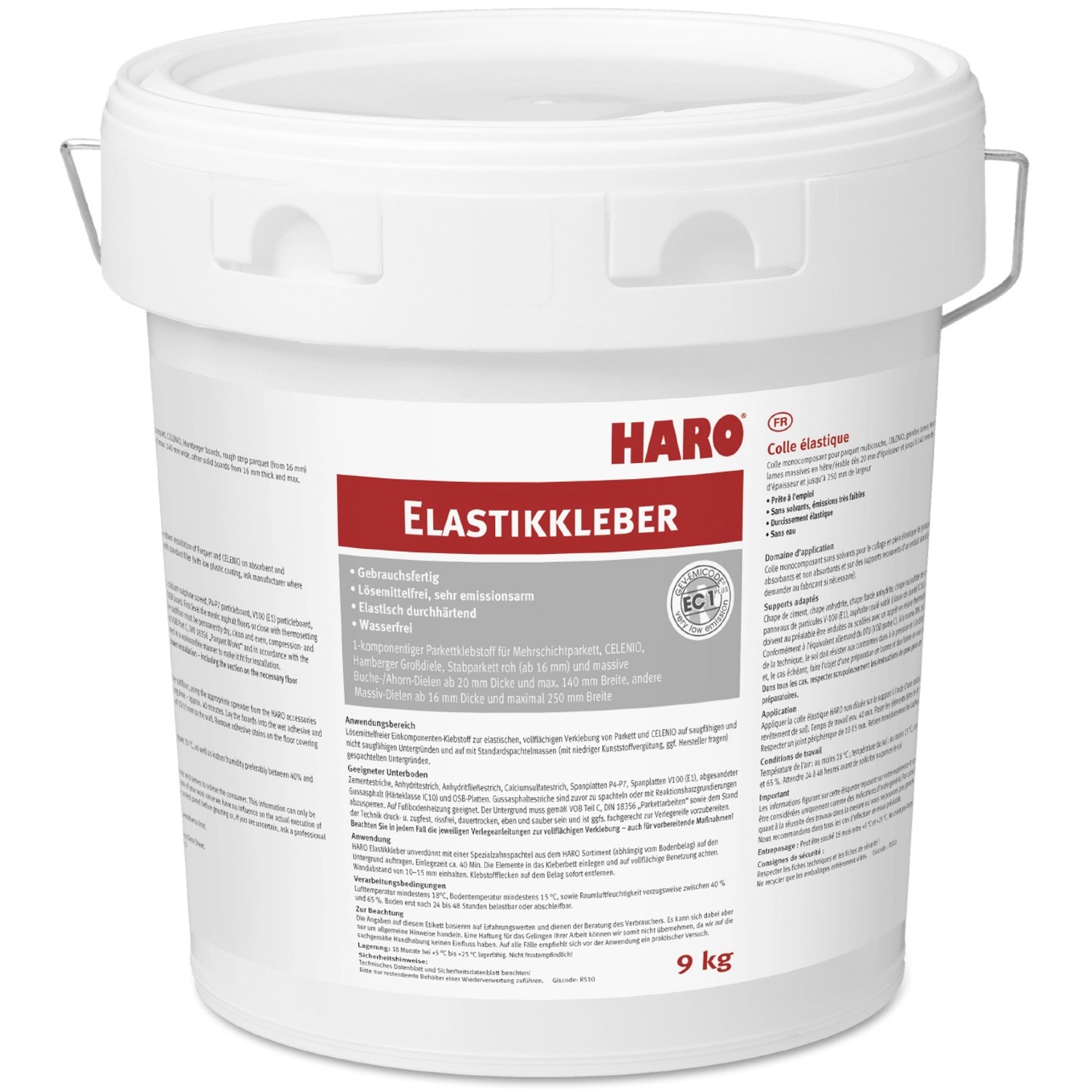 Haro Elastikkleber Beige 9 kg für Parkett