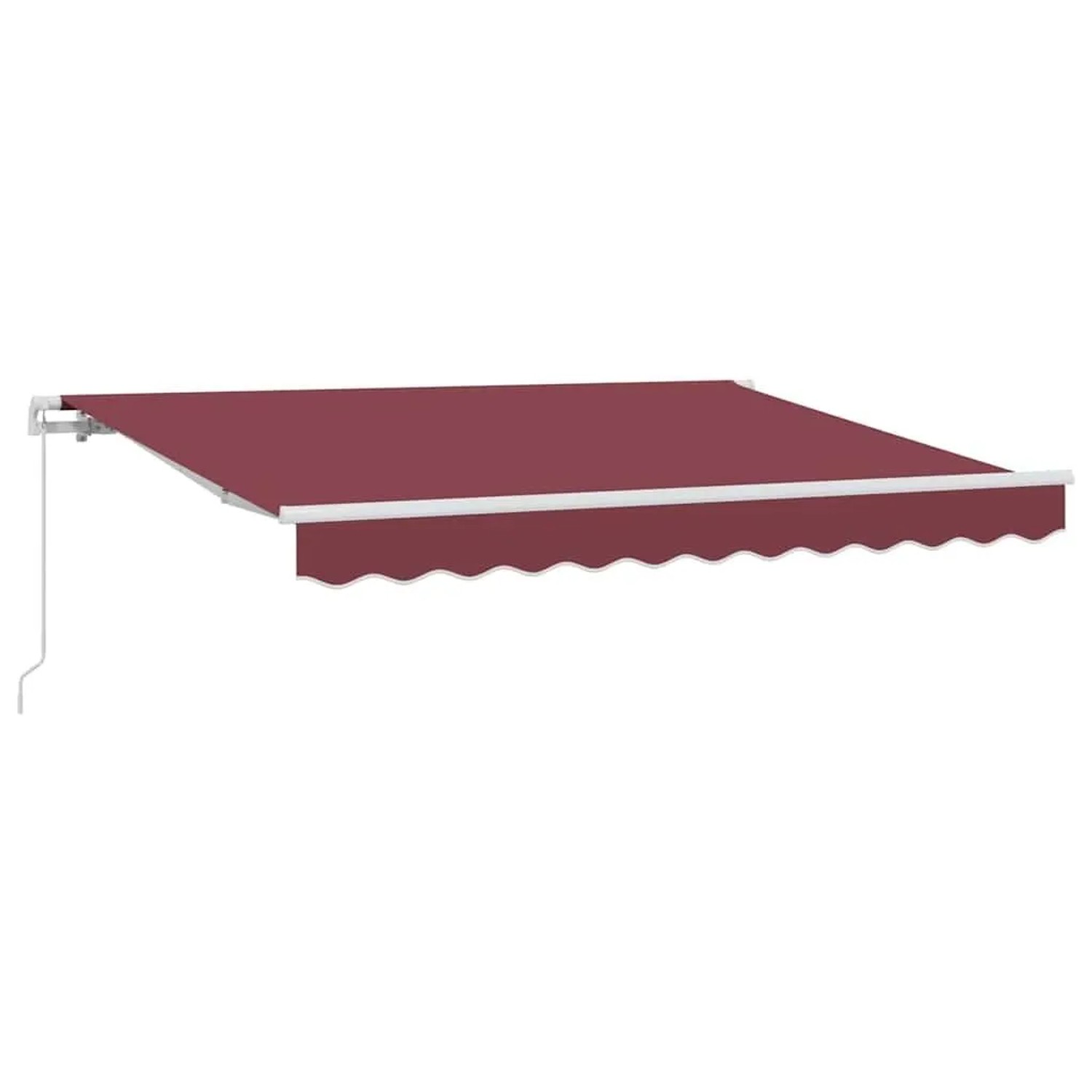 vidaXL Einziehbare Markise Bordeauxrot 300 x 200 cm Stoff 3329525