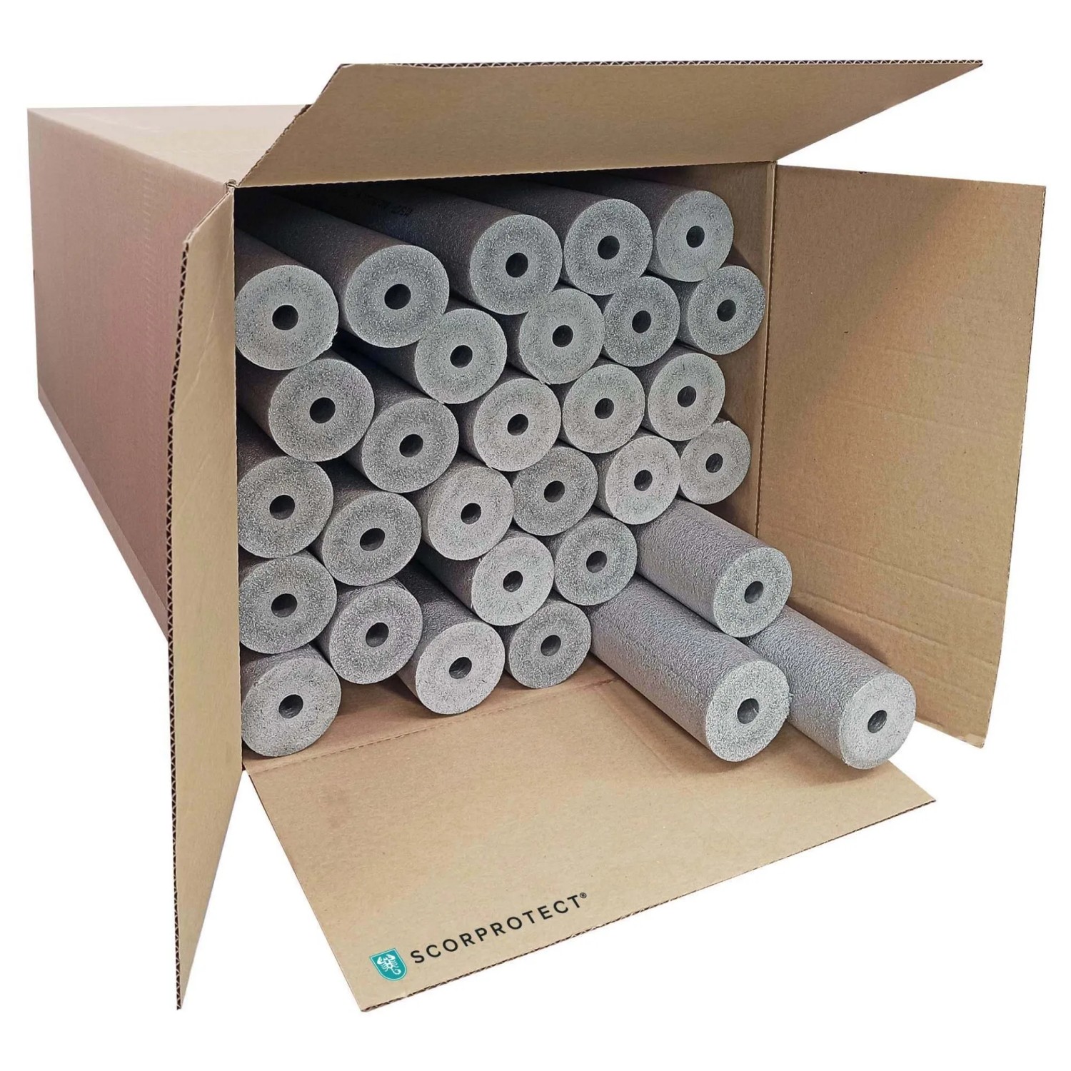 Scorprotect Karton Graue PE Rohrisolierung Angeschlitzt 15 X 25 X 1 Meter günstig online kaufen