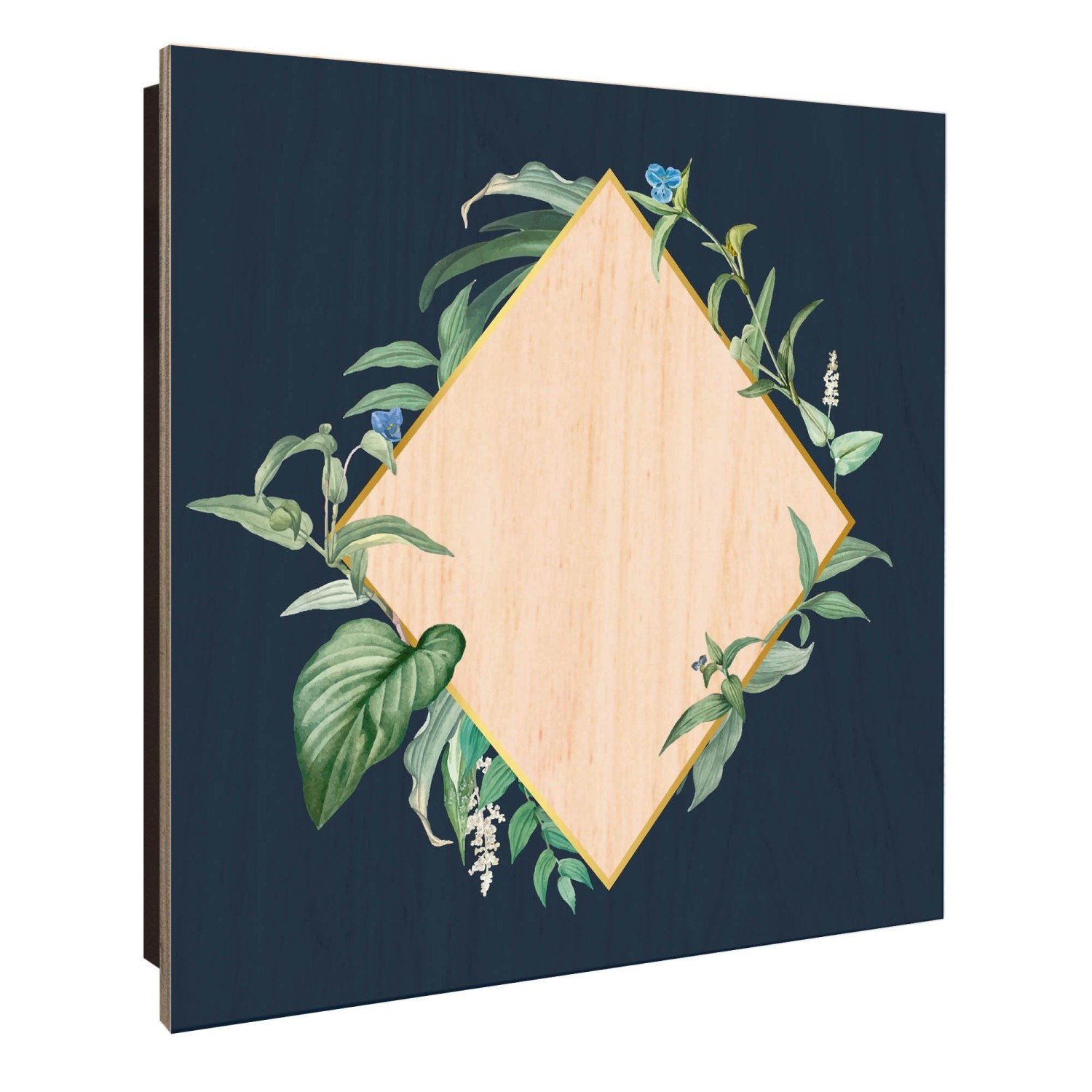 Banjado Schlüsselkasten Holz 30x30cm Schwarz Scharnier Rechts 50 Haken Desi günstig online kaufen