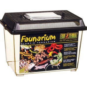 Exo Terra Faunarium, Allzweck-Terrarium aus Kunststoff, 23x15,5x16,5 cm, ideal für Transport und Quarantäne.