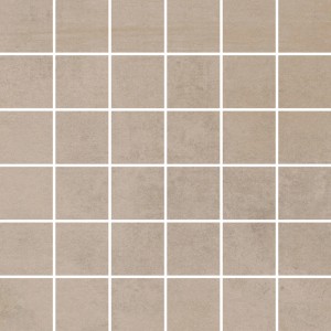 Mosaikfliese Denver Feinsteinzeug Taupe, 30x30 cm, matte Oberfläche.