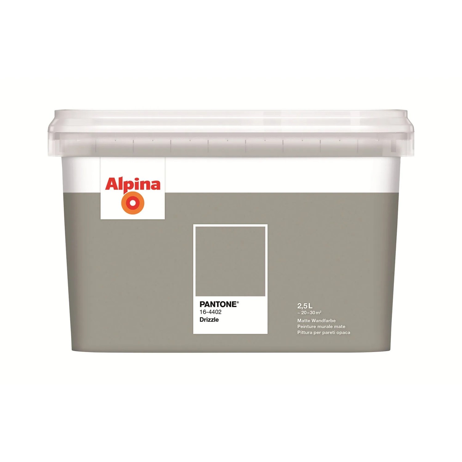 Alpina Innenfarbe Pantone Drizzle 2,5, Grau