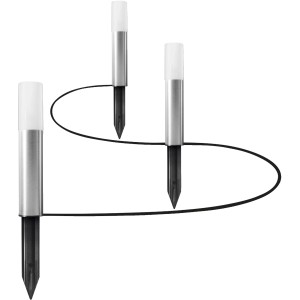 Ledvance Smart+ Garden Pole Erweiterung mit 3 LED-Außenleuchten, silberfarben, für den Garten.