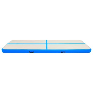 vidaXL Aufblasbare Gymnastikmatte mit Pumpe 300x100x15 cm PVC Blau 92659