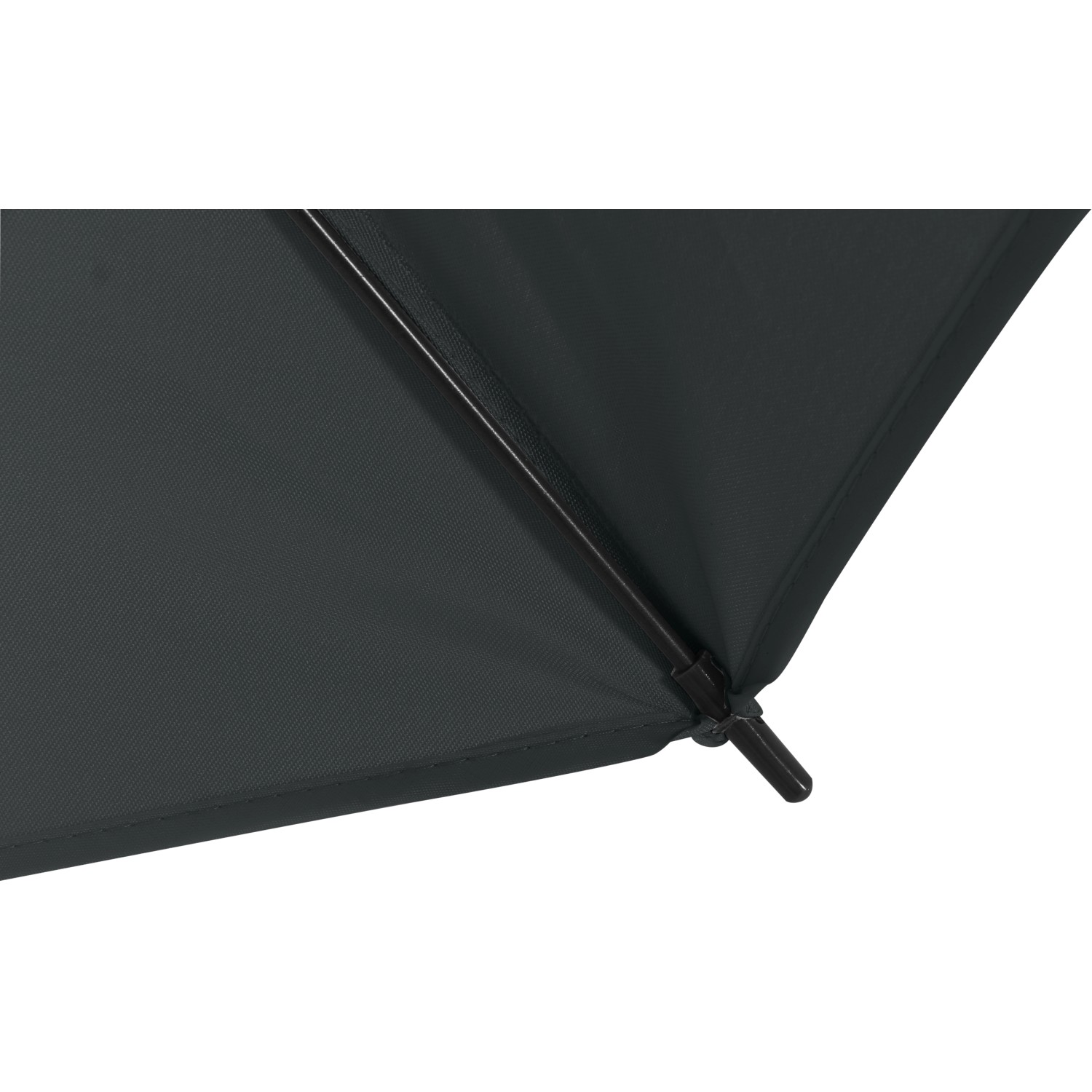 Detailaufnahme: Grauer Siena Garden Marktschirm City, Ø 180 cm, mit Schieber.