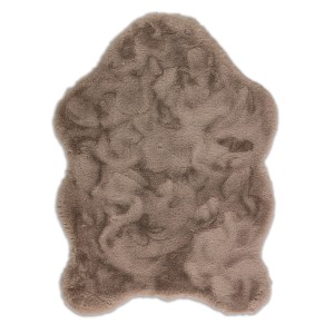 Schöner Wohnen Kunstfell Tender, 70x110 cm, Cappuccino. Flauschiger Teppich in Felloptik.