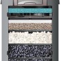 Eheim Thermofilter Professionel 5e 600T, Aquarium Filter mit verschiedenen Filtermedien im Querschnitt.