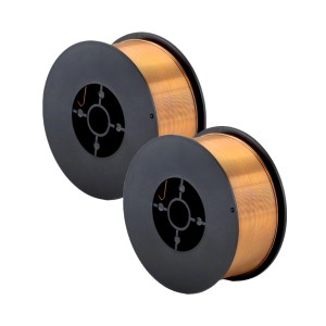 2er Set STAHLWERK Schweißdraht 0,8mm, MIG/MAG Stahl SG2 ER70S-6, je 1kg Drahtrolle.