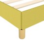 Grünes Stoff-Bettgestell (100x200 cm) von vidaXL ohne Matratze.