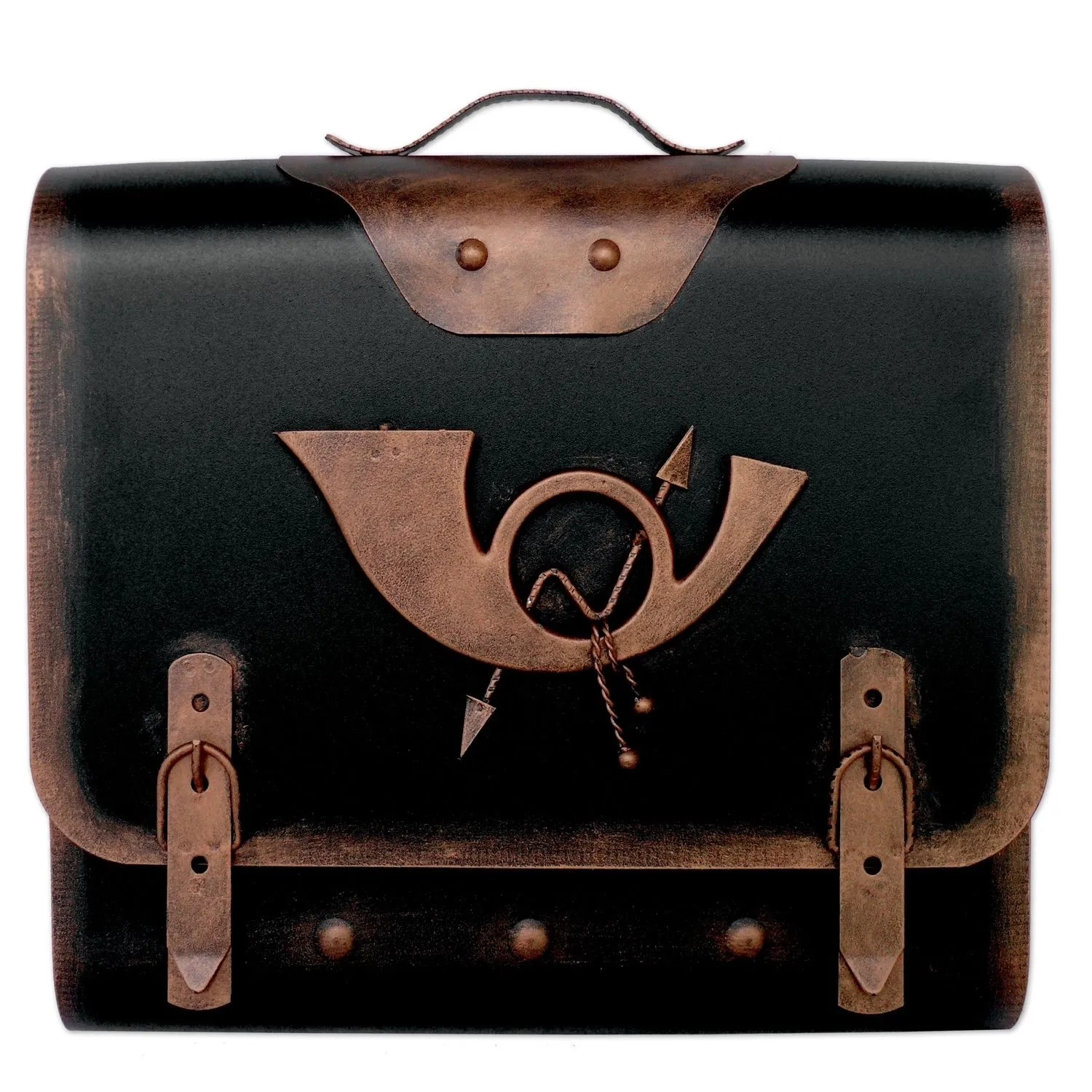 HMF 511-20 Briefkasten Alter Schulranzen Posthorn PH3 40 x 40 x 9 cm Kupfer günstig online kaufen