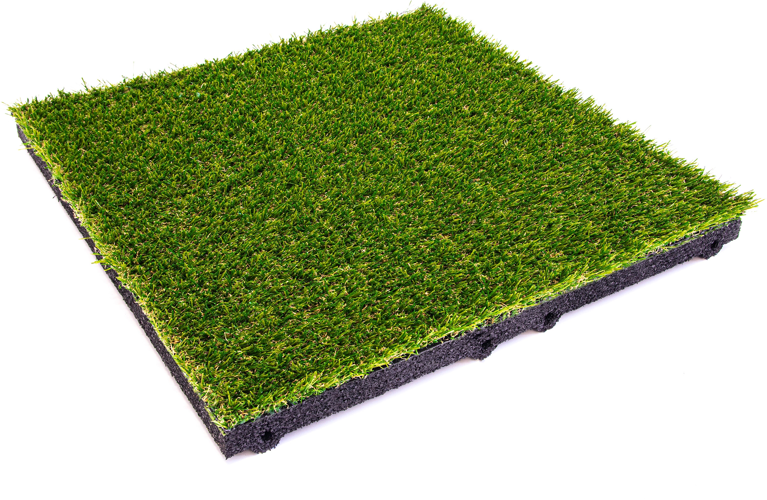 Terrasoft Kunstrasenplatte aus Gummigranulat 50 x 50 cm Grün