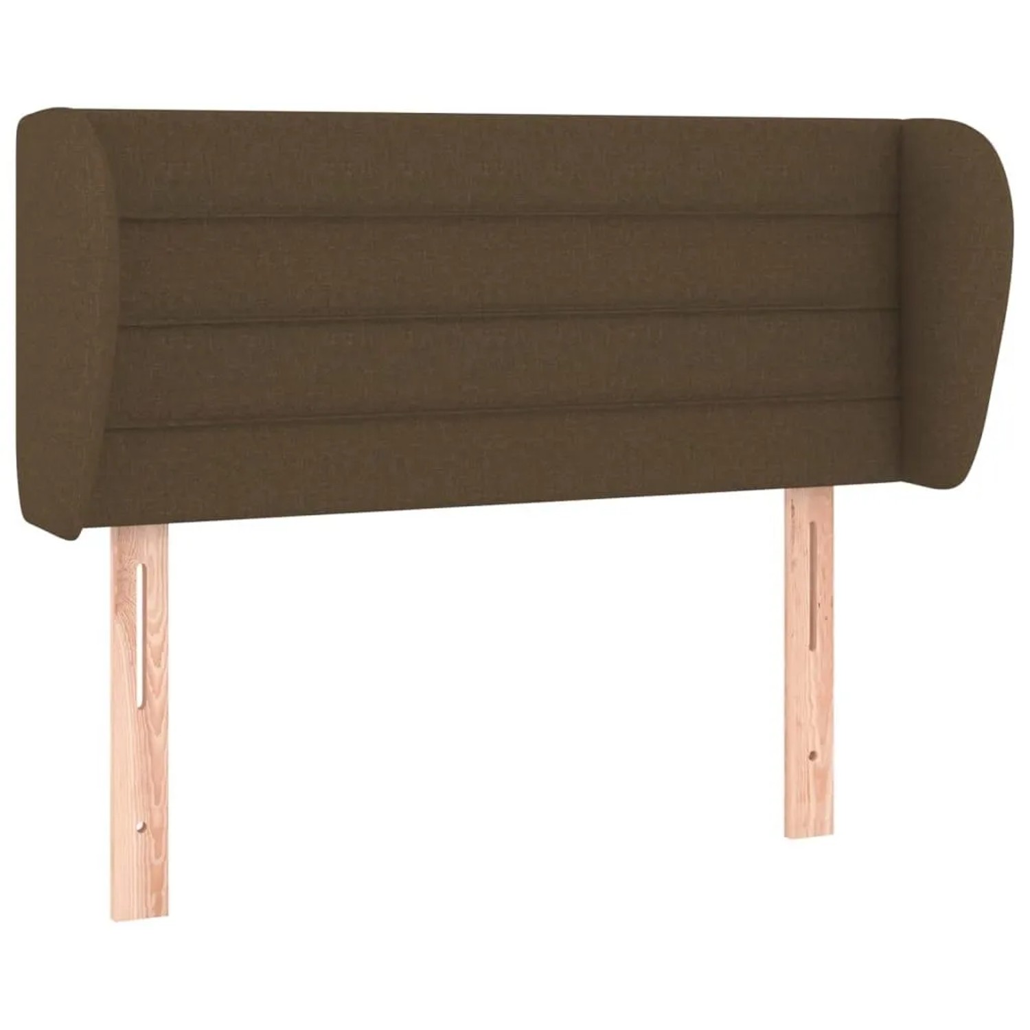 vidaXL Kopfteil mit Ohren Dunkelbraun 103x23x78/88 cm Stoff 3117277