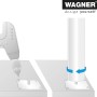 Montage des Wagner Möbelbein Telescope Edelstahl-Optik: Anschrauben und Eindrehen des höhenverstellbaren Möbelfußes.