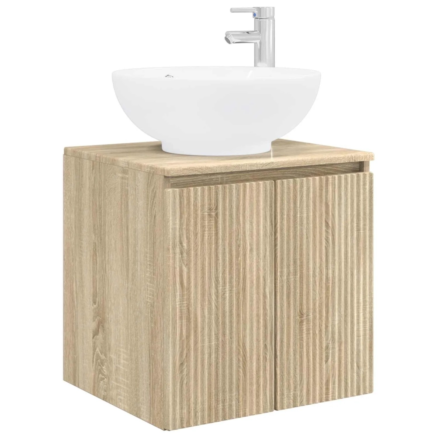 vidaXL Wandmontierte Waschtisch Sonoma-Eiche 49,5 x 44,5 x 65 cm 890444
