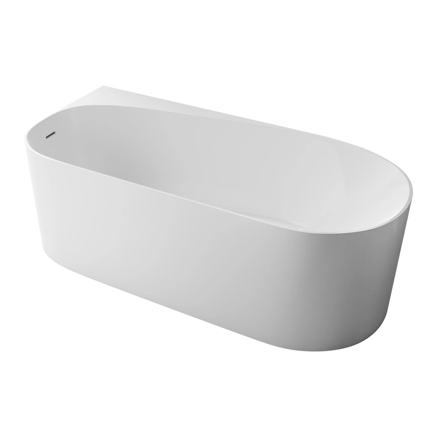 Bernstein Freistehende Badewanne ONDA CORNER Acryl Weiß Glänzend Einbau Lin günstig online kaufen