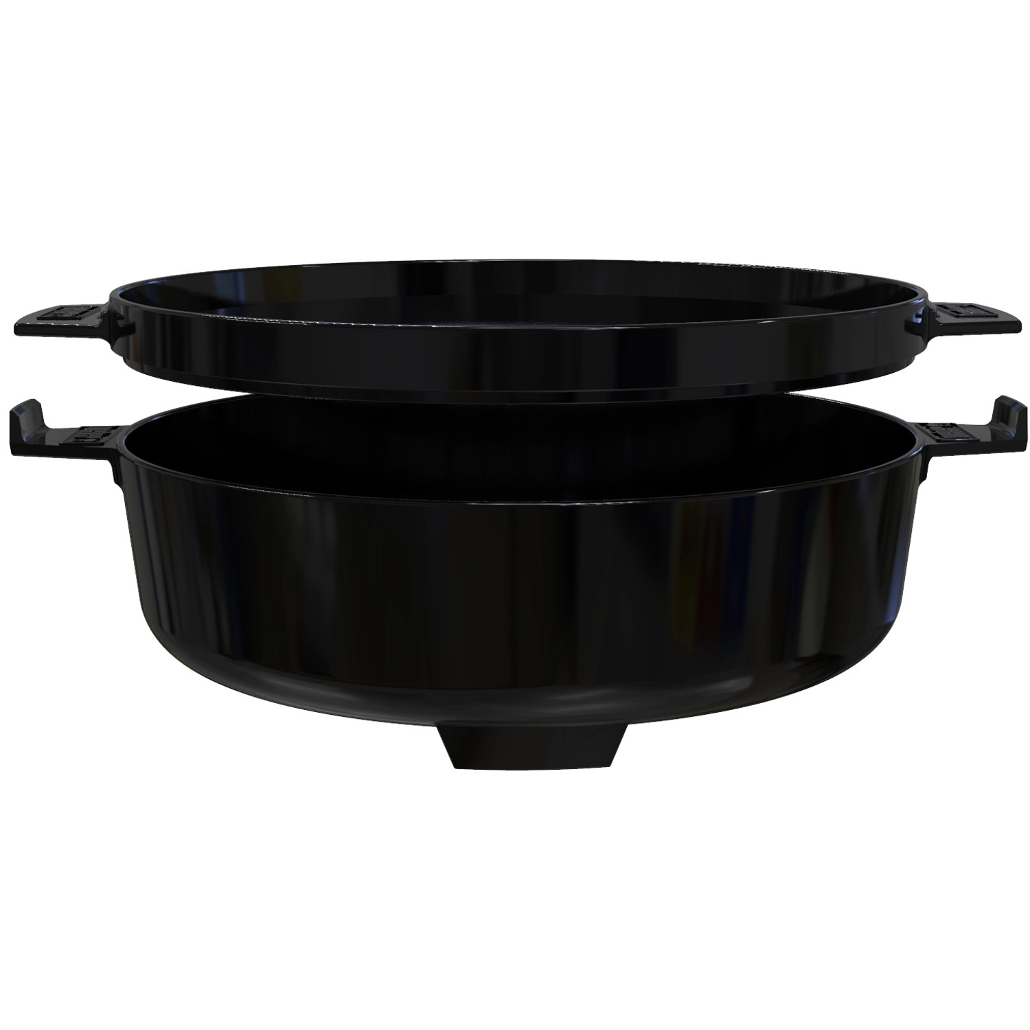 Weber 2in1 Dutch Oven & Pfanne aus Gusseisen, ideal für GBS Grill. Grillutensil für vielseitiges Kochen.