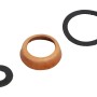 Dichtungsset für Schwengelpumpen, 3-teilig: Leder-Manschette und 2 Flanschdichtungen.