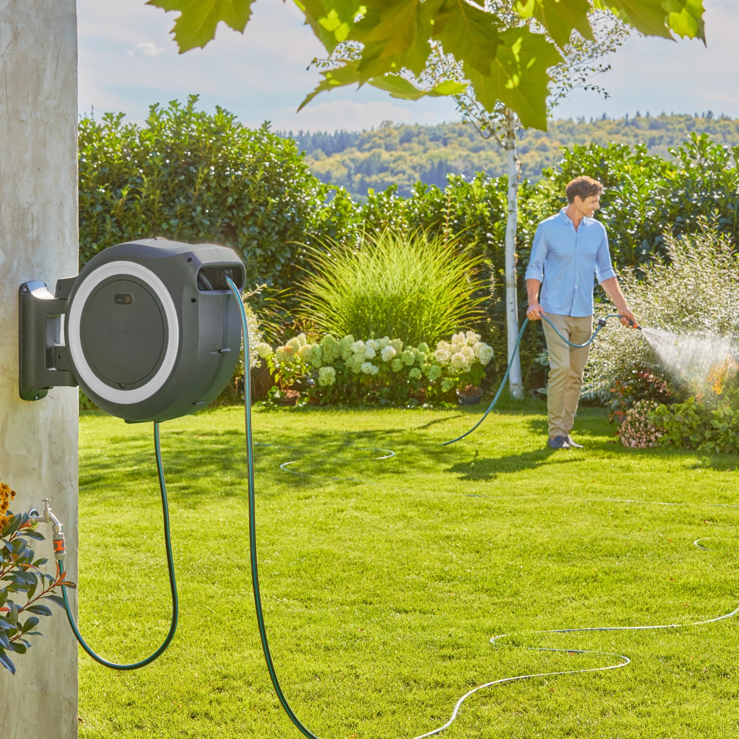Gardena AkkuWandSchlauchbox PowerRoll XXL 18 V 40 m OBI