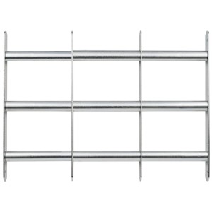 Abus Fenstergitter 500 Silber, 65x30cm, zur Fenstersicherung gegen Einbruch.