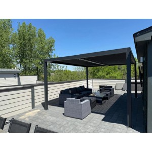Purple Leaf Verstellbare Aluminium-Pergola Wetterschutz Und UV-Schutz für Garten Oder Terrasse