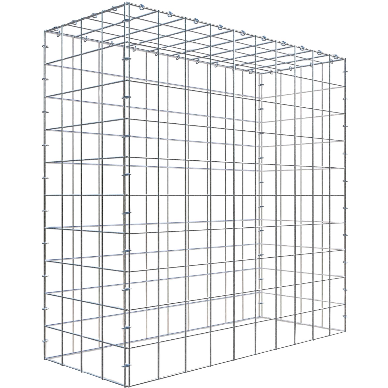 Thumbnail - Gabiona C-Ring-Gabione-Anbaukorb Typ 3 100 x 100 x 40 cm Maschenw 10 x 10 cm