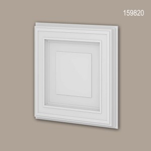 Weißes PROFHOME 3D Wandpaneel 159820, quadratische Wandvertäfelung für Decke, 50x50 cm.
