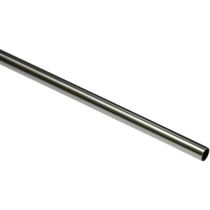 Gardinia Gardinenstange New York, Ø 12mm, Edelstahl, 160cm. Stilvolle Fensterdekoration.