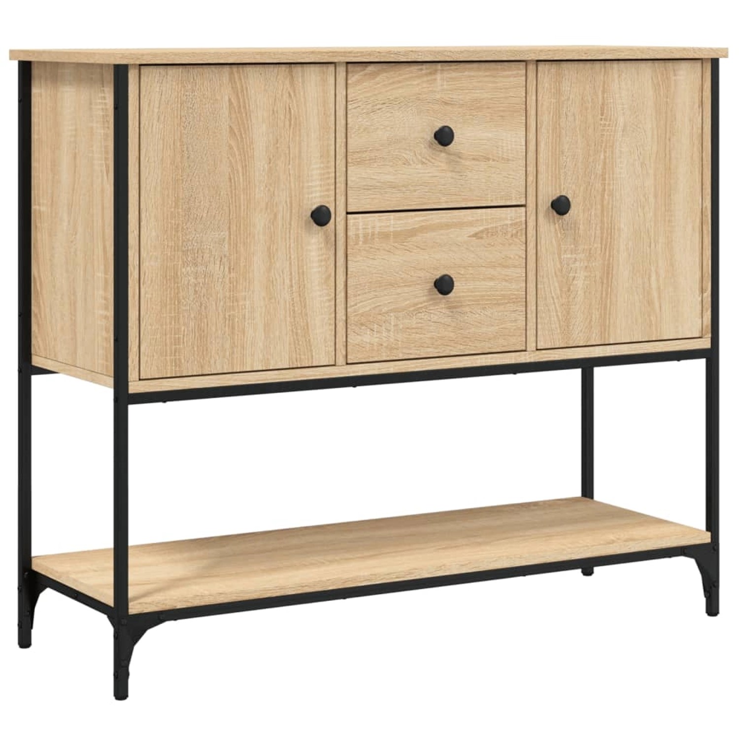 vidaXL Sideboard Sonoma-Eiche 100x36x85 cm Holzwerkstoff 835555