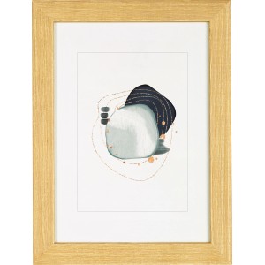 Holz-Bilderrahmen Eiche, 13x18 cm, mit Passepartout für kleinere Bilder.