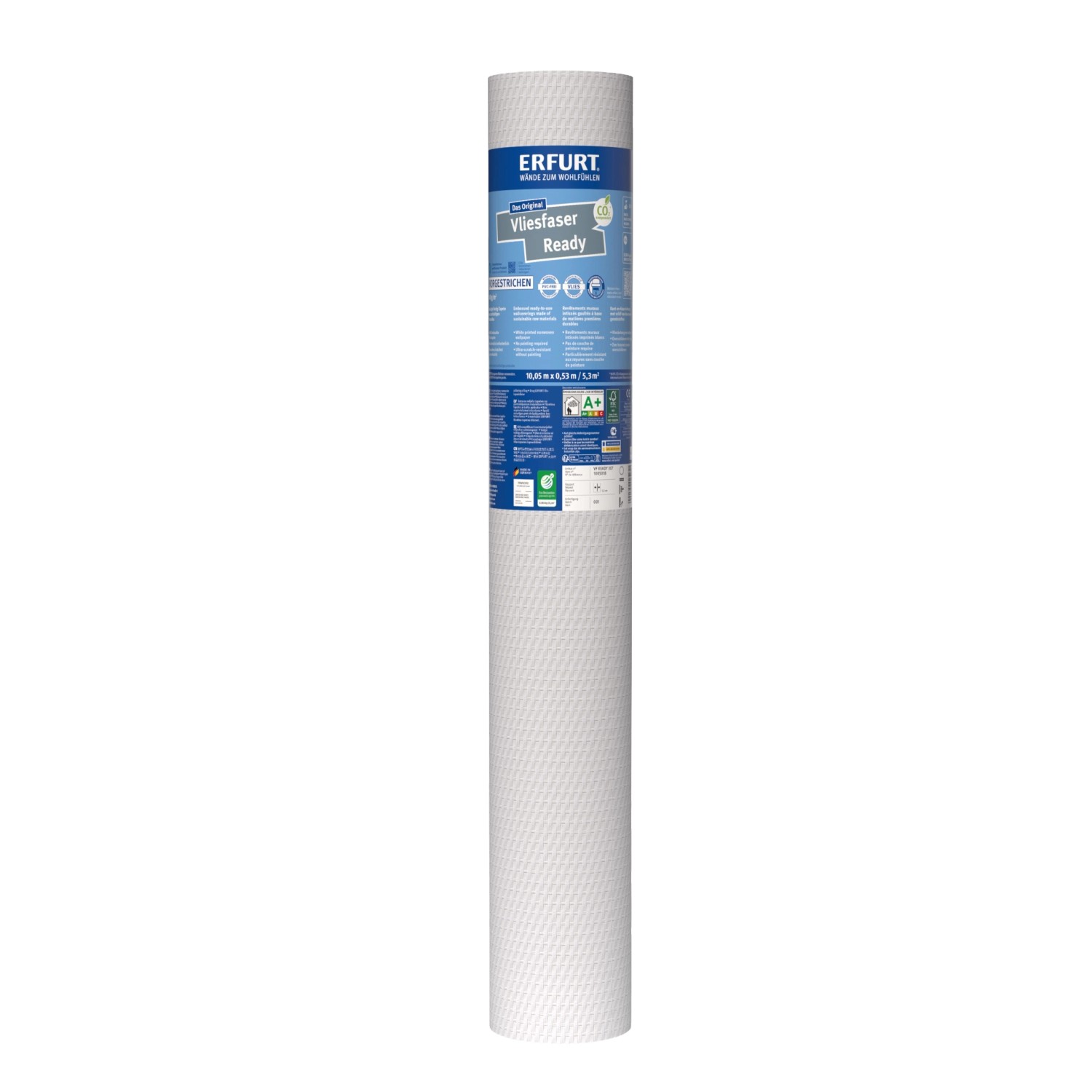 Erfurt Vliesfaser Ready 307 Weiß 10,05 m x 0,53 m günstig online kaufen