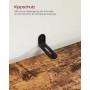 Detailaufnahme Kippschutz zur Wandbefestigung am Vasagle Badezimmerschrank.