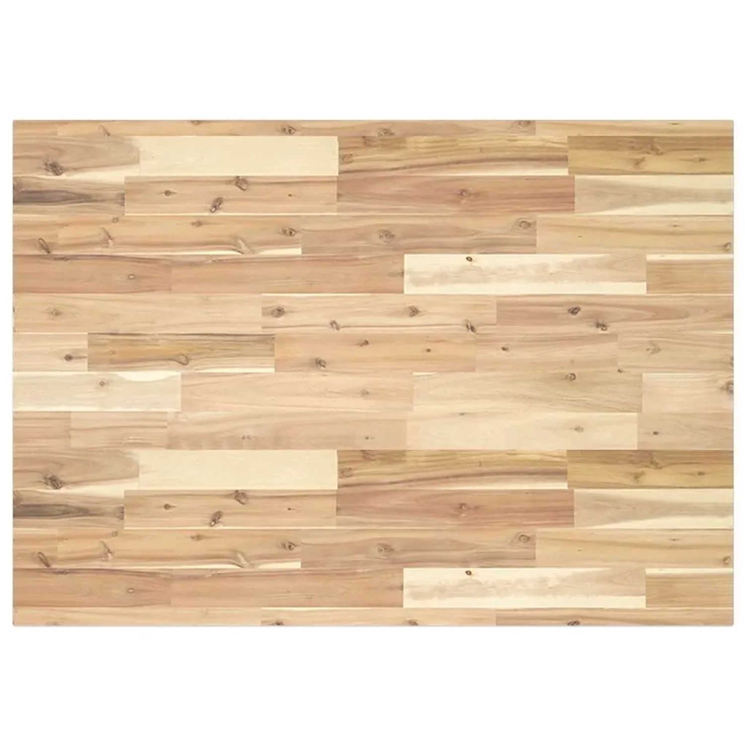 vidaXL Tischplatte Rechteckig 120x70x2 cm Massivholz Akazie 4008762