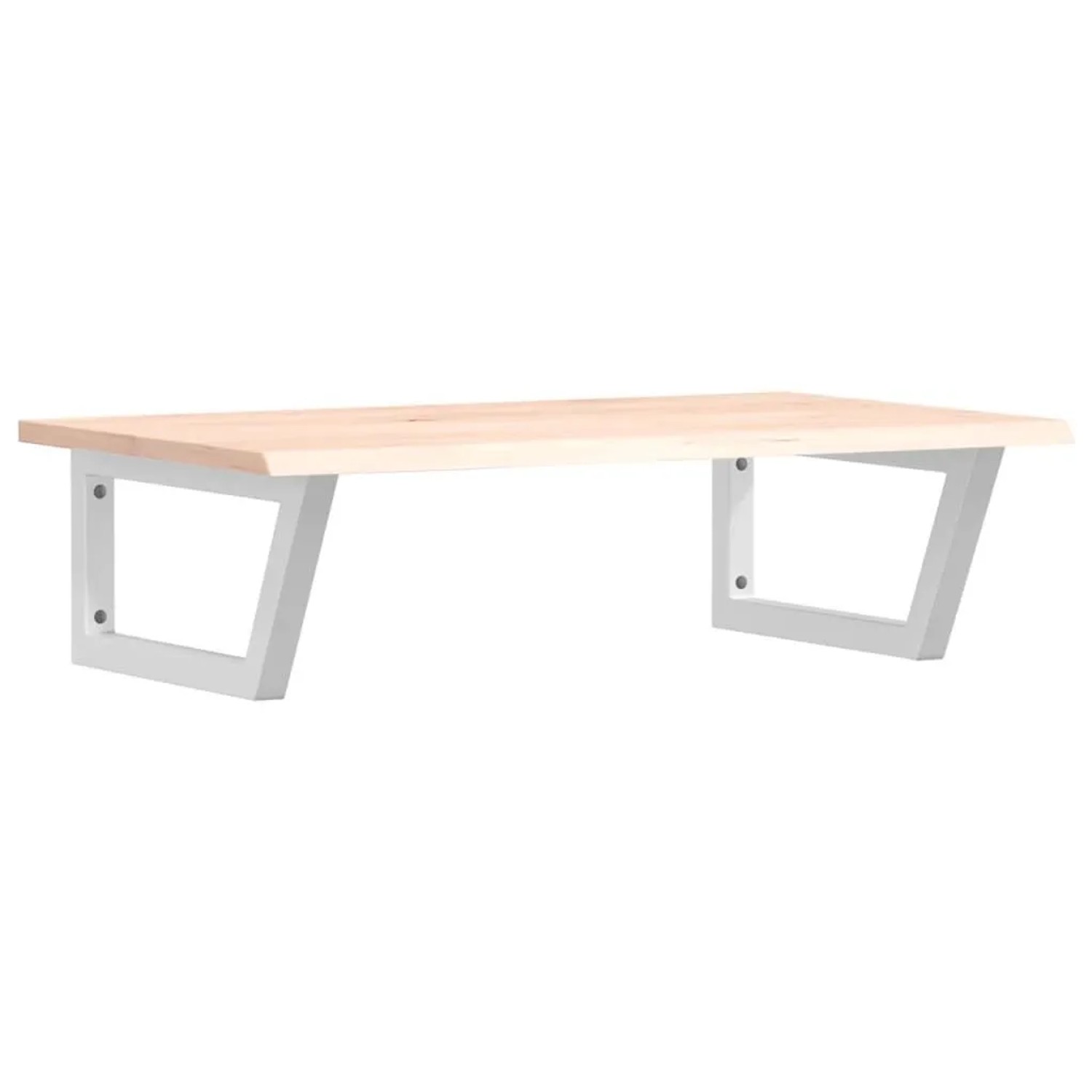 vidaXL Waschtischplatte mit Halterung Stahl und Massivholz Eiche 3302598