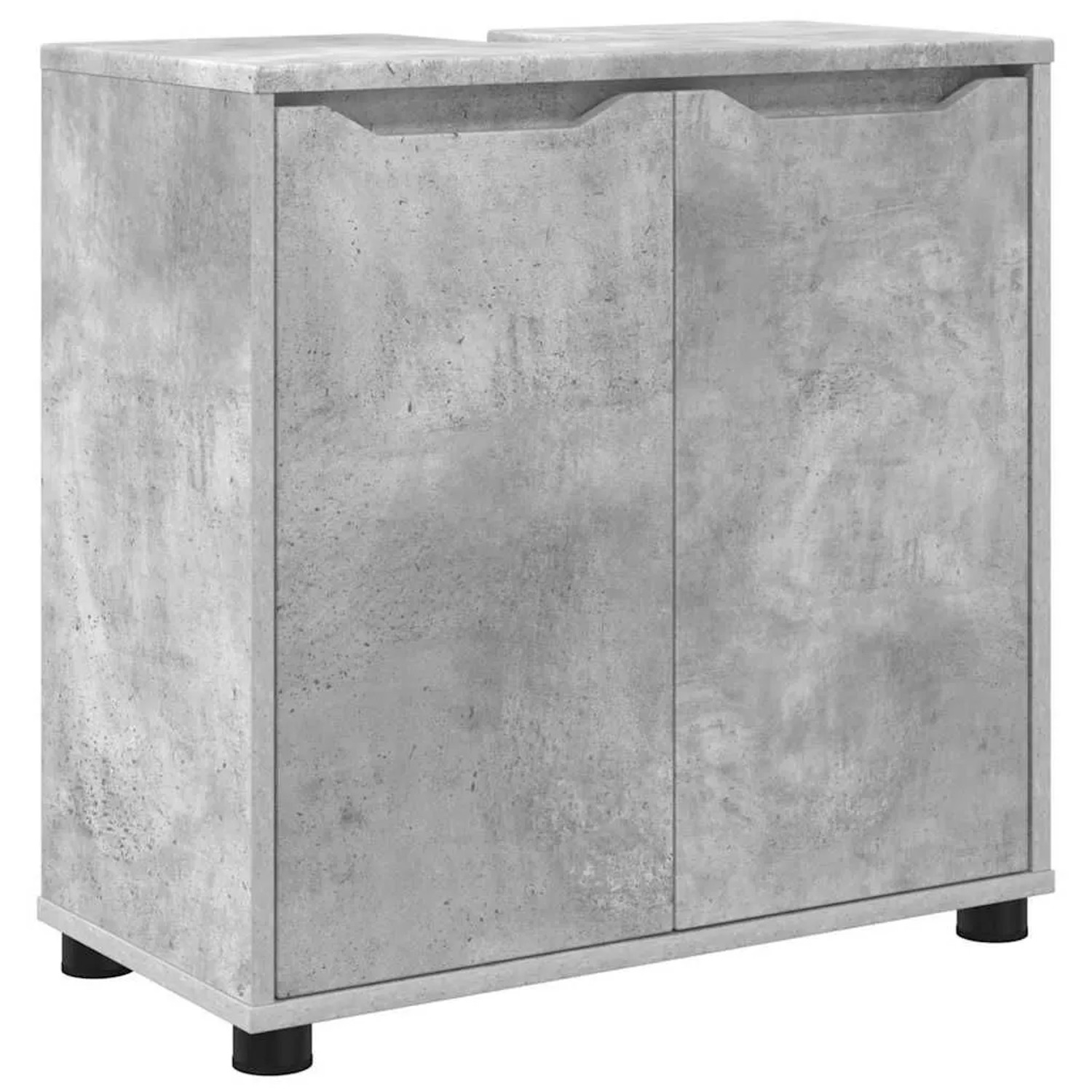 vidaXL Badezimmerwaschbecken-Schrank Beton Grau 60 x 30 x 60 cm 888750