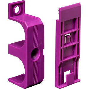 System 11 Rohrschellen (5 Stk.) in Lila zur sicheren Rohrbefestigung.