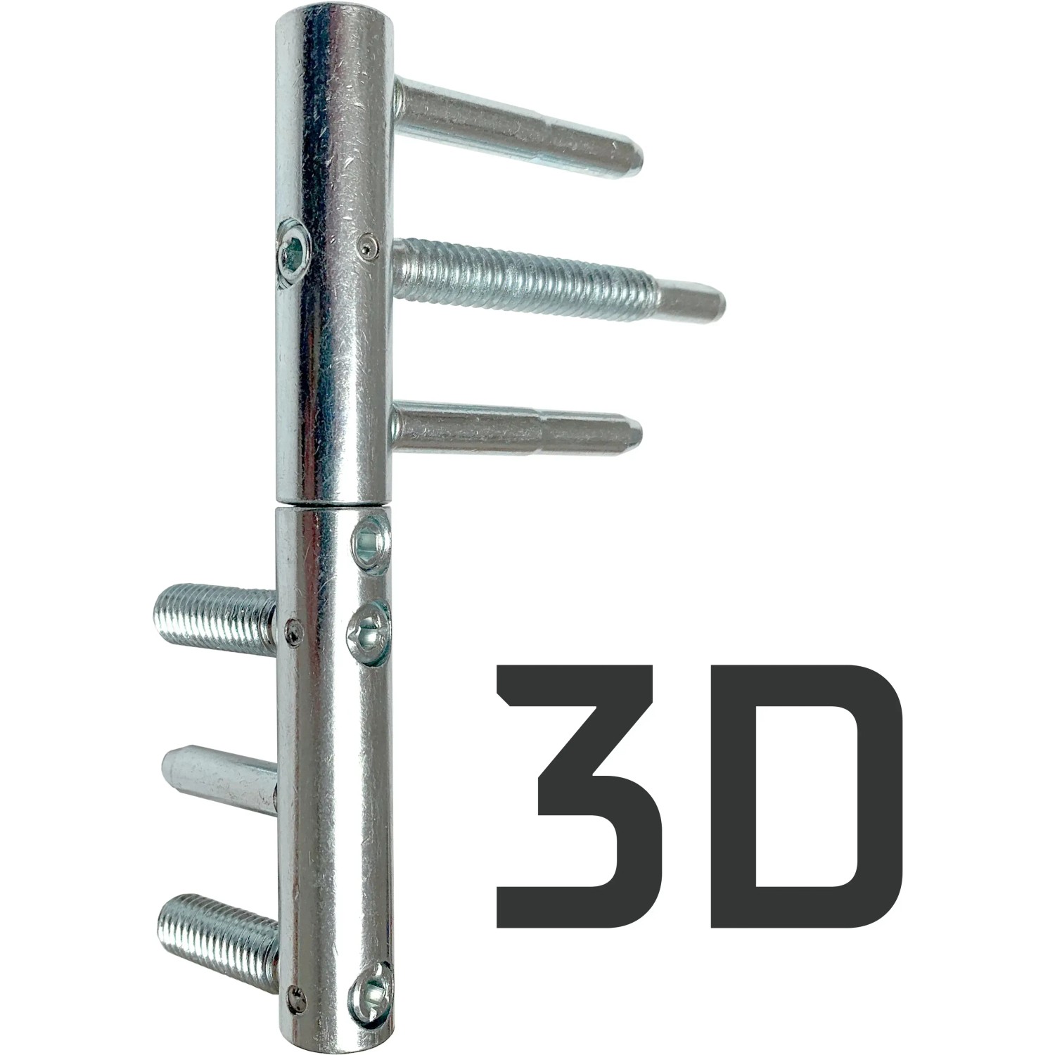3D-Türband für Nebeneingangstüren, Stahl, verstellbar.