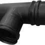 Firefix T-Stück für Pelletofenrohr, schwarz, 80 mm Durchmesser.