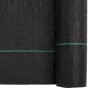 vidaXL Unkrautvlies Schwarz 2x50 m PP 4005195_6