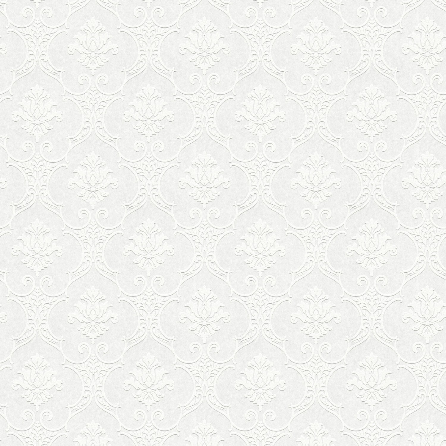 Bricoflor Vlies Barocktapete Weiß Ornament Tapete zum überstreichen für Sch günstig online kaufen