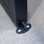 inova Loft Glasschiebetür 900 x 2150 mm Satiniert 4 Felder Komplettset aus Stahl in Schwarz inkl. 2Seitiger Softclose_5